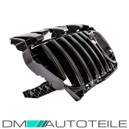 Set Sport-Kühlergrill für Panamericana GT schwarz glanz + Stern lackiert passt für Mercedes W117 CLA Bj 13-16 auch A45
