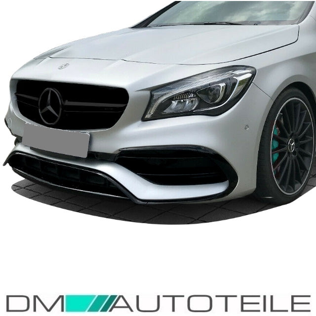 Sport Kühlergrill Schwarz Glanz +Stern lackiert passt für Mercedes W117 C117 CLA Mopf nicht 45 AMG ab 2016
