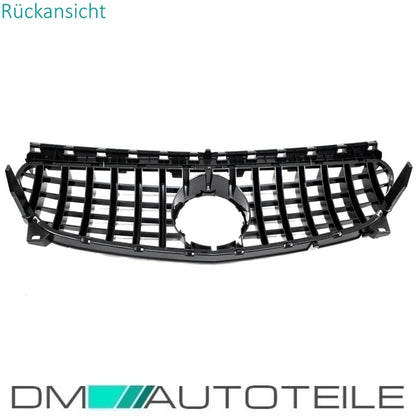 Sport-Kühlergrill für Panamericana GT schwarz passt für Mercedes CLA 117 Mopf 16-19