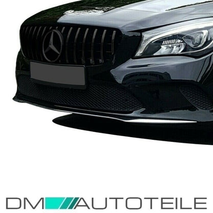 Set Sport-Kühlergrill für Panamericana GT schwarz glanz + Stern lackiert passend für Mercedes CLA W117 AMG ab 2017 (Mopf)