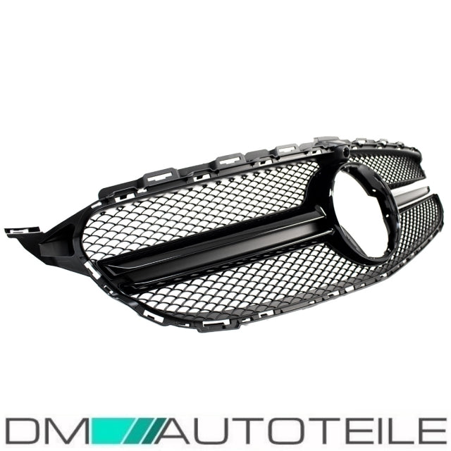 Kühlergrill Schwarz Glanz + Kamera passt für Mercedes W205 S205 14-18 kein AMG