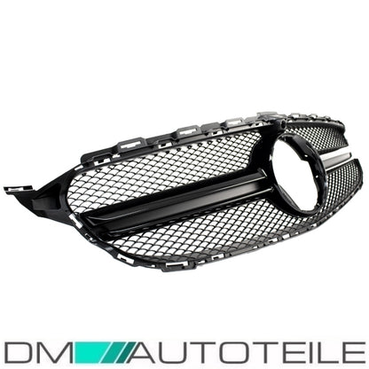 Kühlergrill Schwarz Glanz + Kamera passt für Mercedes W205 S205 14-18 kein AMG
