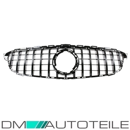 Sport-Panamericana Kühlergrill Schwarz Glanz passt für Mercedes C-Klasse W205 S205 Mopf ab 2018