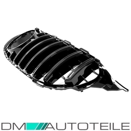 Sport-Panamericana GT Facelift Kühlergrill Schwarz Glanz passt für Mercedes C-Klasse W205 S205 Mopf ab 2018 +Kamera