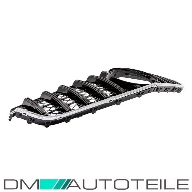 Sport-Kühlergrill für Panamericana GT Schwarz Glanz+ Stern lackiert passt für Mercedes E-Klasse Coupe Cabrio W207 ab Bj 09-13