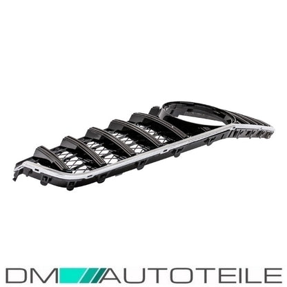 Sport-Kühlergrill für Panamericana GT Schwarz Glanz+ Stern lackiert passt für Mercedes E-Klasse Coupe Cabrio W207 ab Bj 09-13