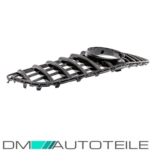 Sport-Kühlergrill für Panamericana GT Schwarz Glanz passend für Mercedes E C207 A207 Mopf 13-17