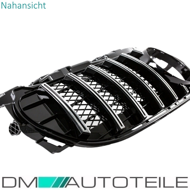 Sport-Kühlergrill für Panamericana GT Chrom passt für Mercedes R172 SLC ab 2016 Mopf