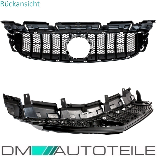 Sport-Panamericana Kühlergrill Schwarz passt für Mercedes R172 SLC ab 2016 Mopf