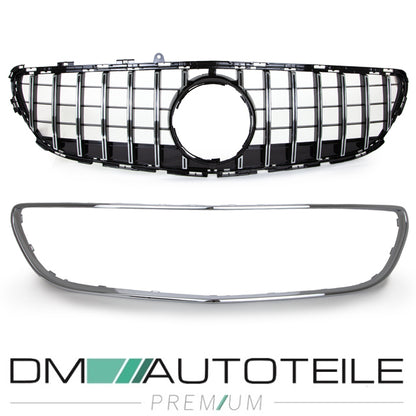Sport-Kühlergrill für Panamericana GT chrom passt für Mercedes W218 CLS Bj 2015-2017 ohne Kamera