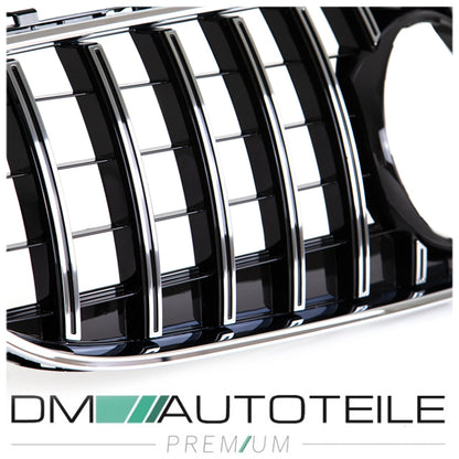 Sport-Kühlergrill für Panamericana GT chrom passt für Mercedes W218 CLS Bj 2015-2017 ohne Kamera