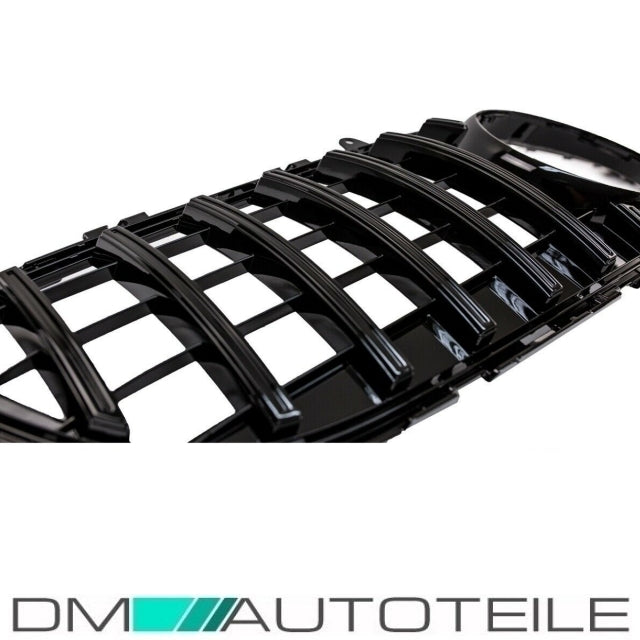 Sport-Kühlergrill für Panamericana GT Schwarz glanz passt für Mercedes W218 CLS Mopf Bj 2014-2018 ohne Kamera