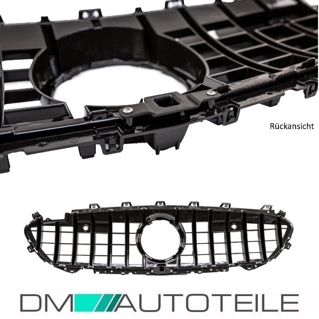 Set Sport-Kühlergrill für Panamericana GT Chrom +Stern passt für Mercedes C257 CLS Bj ab 2018 auch Kamera