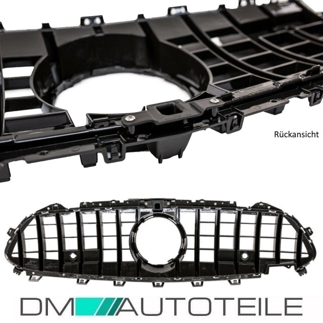Sport-Kühlergrill für Panamericana GT Schwarz passt für Mercedes CLS C257 auch Kamera + PDC ab 2018