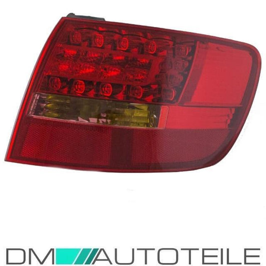 SET Audi A6 4F LED Avant Rückleuchte links außen Rot/Weiß Bj 05-08+Birnen