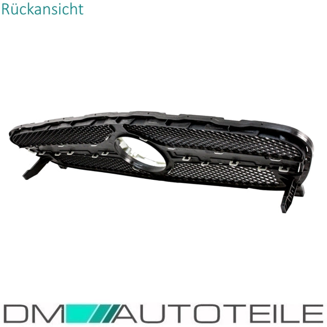 Sport Kühlergrill Silber Alu Matt +Stern passt für Mercedes GLA X156 ab 13-16 nicht AMG 45