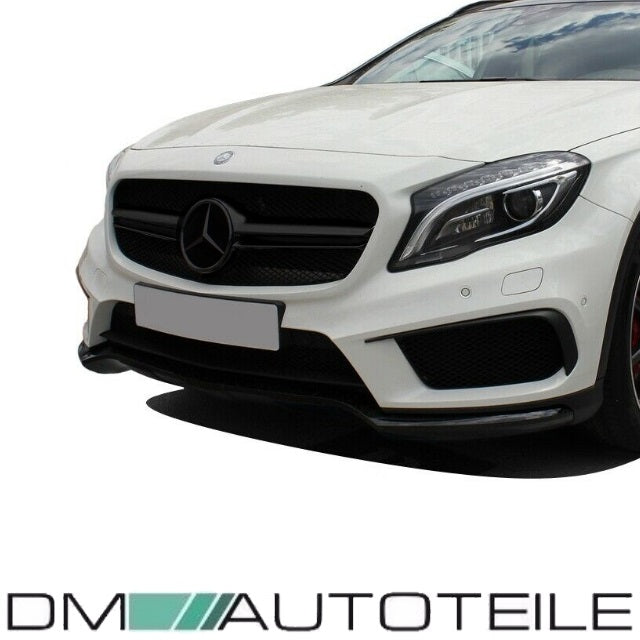 Set Kühlergrill Schwarz Glanz +Stern passt für Mercedes GLA X156 nicht GLA 45 AMG Bj 13-16