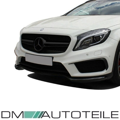 Set Kühlergrill Schwarz Glanz +Stern passt für Mercedes GLA X156 nicht GLA 45 AMG Bj 13-16