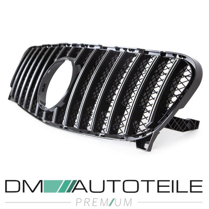 Sport-Kühlergrill für Panamericana GT Chrom Schwarz passt für Mercedes GLA X156 13-16