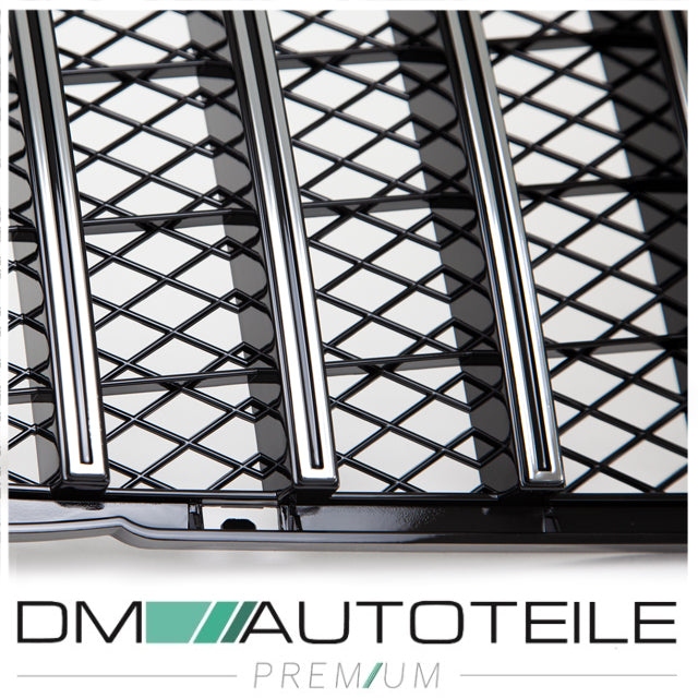 Sport-Kühlergrill für Panamericana GT Chrom Schwarz passt für Mercedes GLA X156 13-16