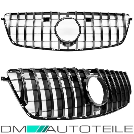 Sport-Panamericana Kühlergrill Schwarz passt für Mercedes GL X166 12-15 + Kamera