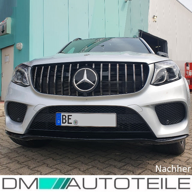 Sport-Kühlergrill für Panamericana GT Chrom für Kamera passt für Mercedes GLS X166 Mopf ab 2015