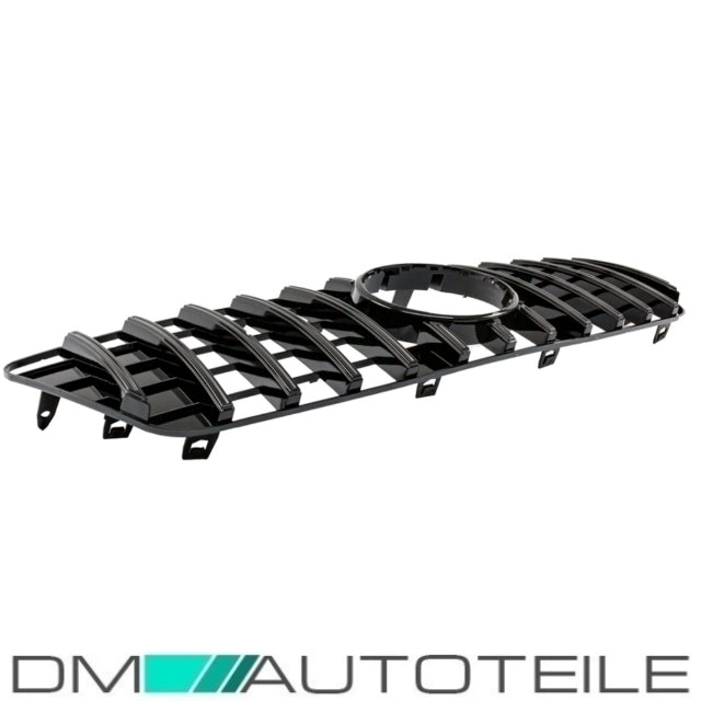Sport-Kühlergrill für Panamericana GT Schwarz glanz passt für Mercedes ML W164 ab 09-11 Mopf Facelift