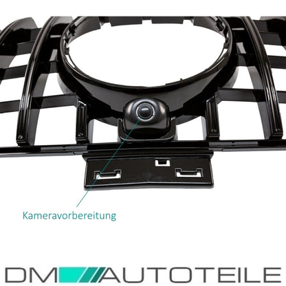Sport-Kühlergrill für Panamericana GT Schwarz glänzend passt für Mercedes GLE C292 Coupe ab 15-19