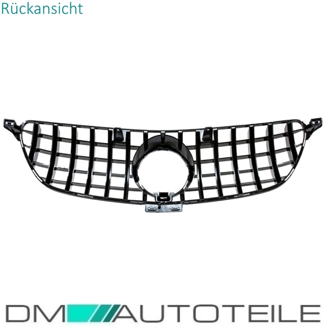 Sport-Kühlergrill für Panamericana GT Schwarz glänzend passt für Mercedes GLE C292 Coupe ab 15-19