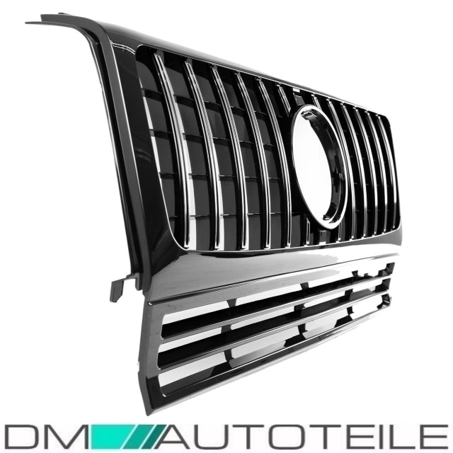 Set Sport-Kühlergrill für Panamericana GT chrom +Stern passt für Mercedes G-Klasse W463 Bj 1990-2018