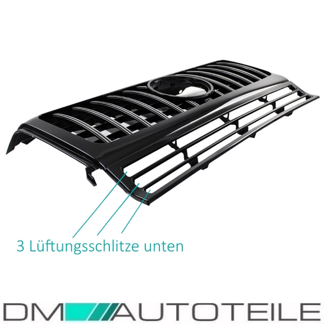 Set Sport-Kühlergrill für Panamericana GT chrom +Stern passt für Mercedes G-Klasse W463 Bj 1990-2018