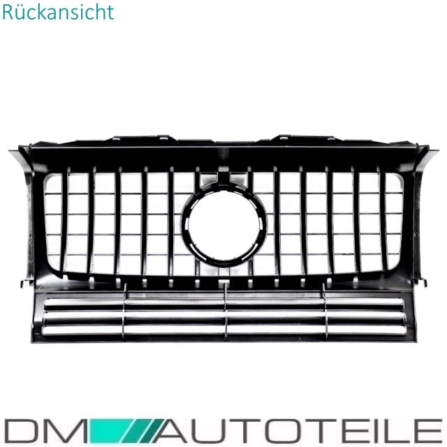 Sport-Kühlergrill für Panamericana GT Schwarz glanz passt für Mercedes G-Klasse W463 Bj 1990-2018