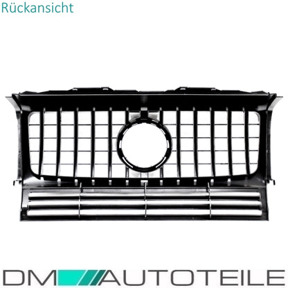 Set Sport-Kühlergrill für Panamericana GT Schwarz glanz + Stern passt für Mercedes G-Klasse W463 Bj 1990-2018