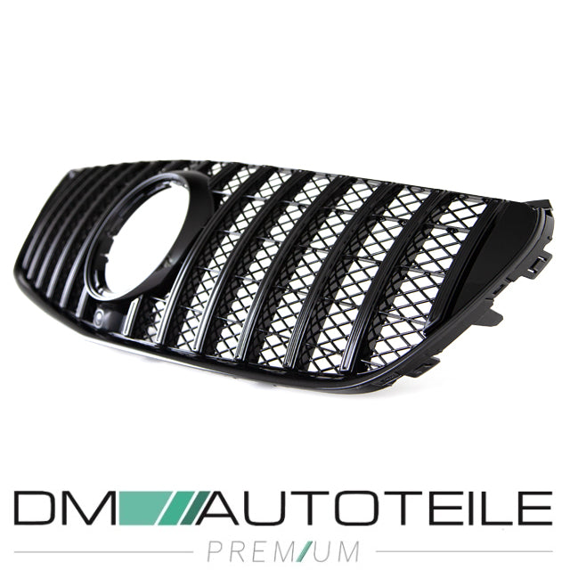 Sport-Kühlergrill für Panamericana GT Schwarz Glanz für Kamera passt für Mercedes V-Klasse W447 Bj ab 2014
