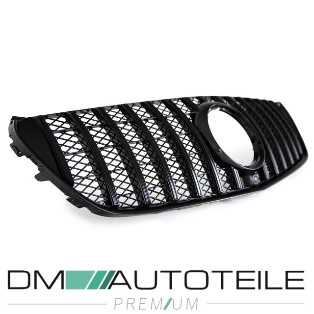 Sport-Kühlergrill für Panamericana GT Schwarz Glanz für Kamera passt für Mercedes V-Klasse W447 Bj ab 2014