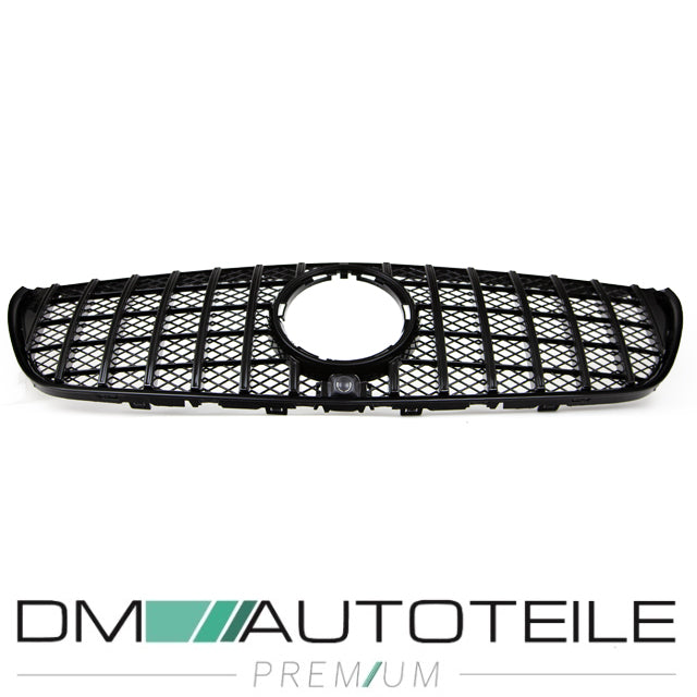Sport-Kühlergrill für Panamericana GT Schwarz Glanz für Kamera passt für Mercedes V-Klasse W447 Bj ab 2014