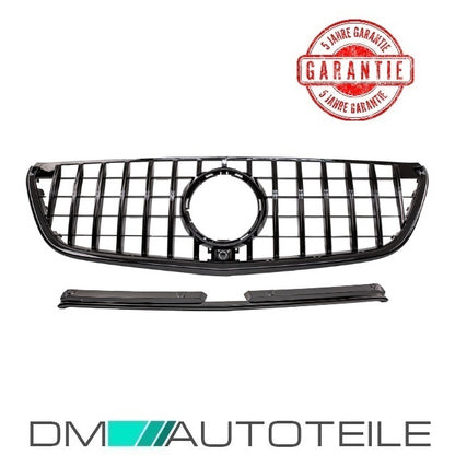 Kühlergrill für Panamericana GT Schwarz glanz für Mercedes Vito W447 + Kamera 14-19