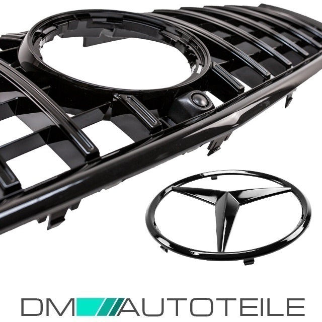 Sport-Kühlergrill für Panamericana GT Schwarz + Stern passt für Mercedes Vito W447 ab 2014-2019