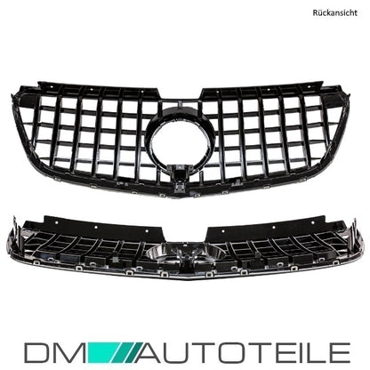 Sport-Kühlergrill für Panamericana GT Schwarz + Stern passt für Mercedes Vito W447 ab 2014-2019