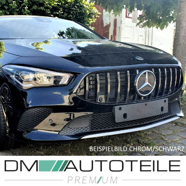 GT Sport- Panamericana Kühlergrill Schwarz glanz passt für Mercedes CLA W118 ab 2019 für PDC & Kamera