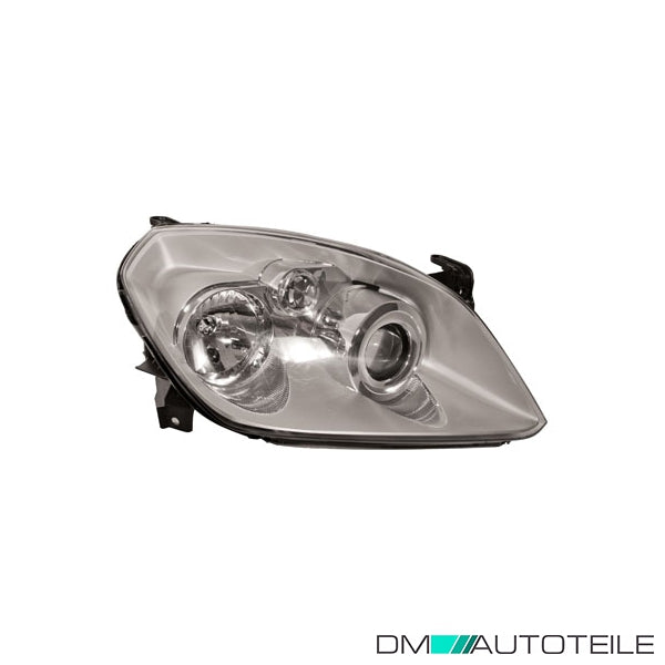 Hauptscheinwerfer rechts H1/H7 passt für Vauxhall Tigra Convertible 04-09