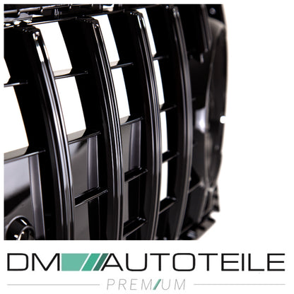 Sport-Kühlergrill für Panamericana GT Schwarz glänzend passt für Mercedes SL R231 Baujahr 2012-2016