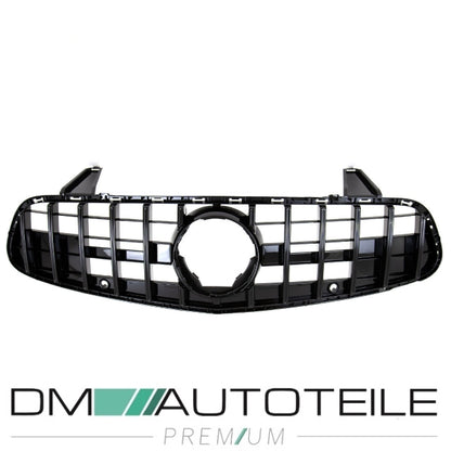 Sport-Kühlergrill für Panamericana GT Schwarz passt für Mercedes SL R231 Mopf ab 2015
