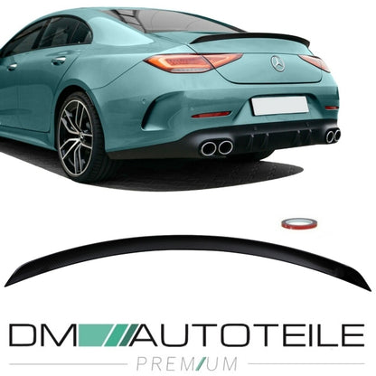 Set Heckspoiler Kofferaum Carbon Hochglanz passt für Mercedes W257 CLS ab Bj 2018 nicht AMG 53