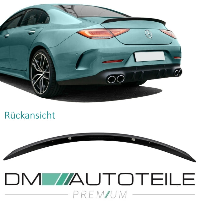 Set Heckspoiler Kofferaum Carbon Hochglanz passt für Mercedes W257 CLS ab Bj 2018 nicht AMG 53
