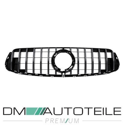 Sport Kühlergrill für Panamericana GT Schwarz Chrom passt für Mercedes GLC X253 Facelift nur AMG Line Bj ab 2019 aus ABS