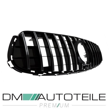Sport Kühlergrill für Panamericana GT Schwarz Chrom passt für Mercedes GLC X253 Facelift nur AMG Line Bj ab 2019 aus ABS