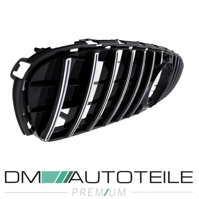 Sport Kühlergrill für Panamericana GT Schwarz Chrom passt für Mercedes GLC X253 Facelift nur AMG Line Bj ab 2019 aus ABS