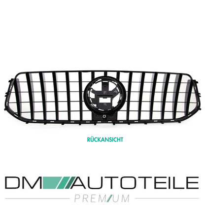 Sport-Kühlergrill für Panamericana GT Schwarz Chrom passt für Mercedes GLE-Klasse AMG Line V167 ab 2018