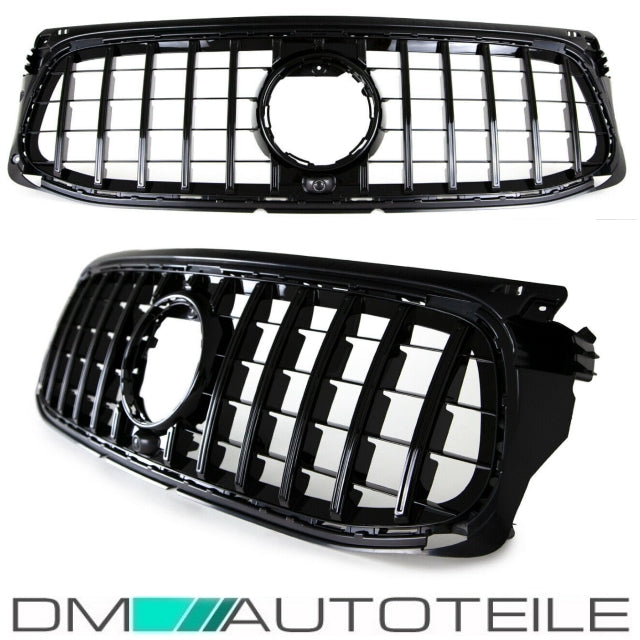 Sport-Kühlergrill für Panamericana GT Schwarz passt für Mercedes GLB X247 mit AMG Line